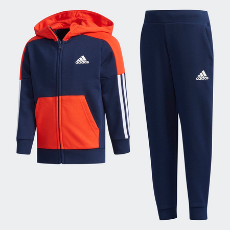 99大促：adidas 阿迪达斯 小童装针织运动套装