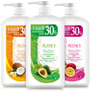 澳雪(accen)港版经典滋润沐浴露套装 清爽+美肌+紧致 750ml*3瓶