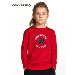 Converse 匡威 儿童圆领长袖T恤