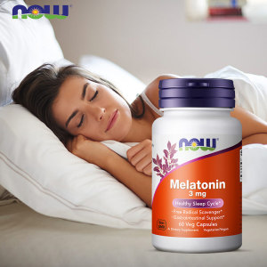 美国进口 Now 褪黑素胶囊 助睡眠 60粒 49元进口日价