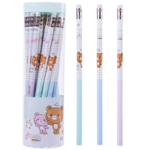 deli 得力 58133 卡通熊 皮头铅笔 HB 30支 *3件 +凑单品