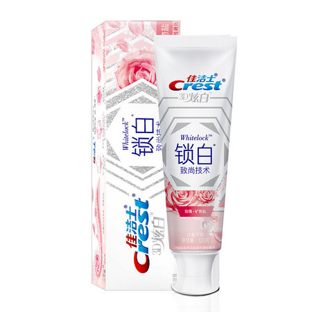 聚划算百亿补贴：Crest 佳洁士 桃花香/玫瑰香 锁白美白牙膏 120g