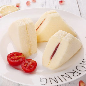 休闲农场 三明治蒸蛋糕 500g*2箱