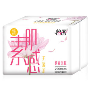 elis 怡丽 新素肌感 透爽亲肤系列 夜用卫生巾 290mm 8片 *19件