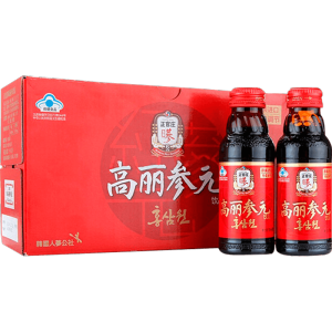 韩国国礼品牌 正官庄 6年根高丽参元液 100ml*10瓶 59元划算价