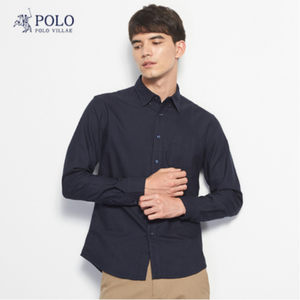 polo villae 男士春秋修身款 纯棉牛津纺衬衫 79元包邮