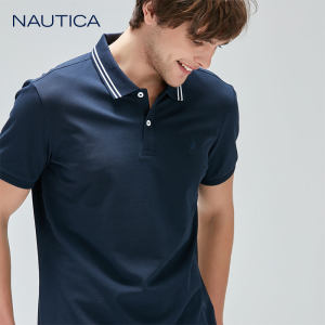 美国 NAUTICA 诺帝卡 男士商务休闲Polo衫 399元划算价