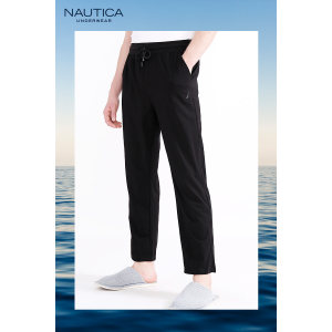 美国 Nautica 诺帝卡 男士棉氨竹节棉 居家休闲裤