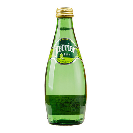 聚划算百亿补贴： Perrier 巴黎水 天然强劲气泡矿泉水 青柠味330ML*24瓶