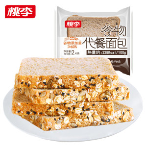 桃李 全麦谷物代餐面包600g