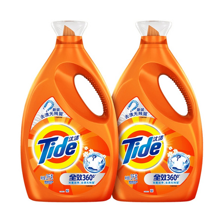 88VIP： Tide 汰渍 全效360度洗衣液 3kg*2瓶装