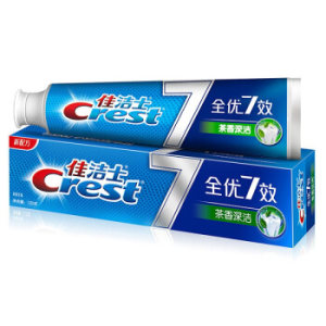京东PLUS会员： Crest 佳洁士 全优7效 茶香深洁牙膏 120g *7件