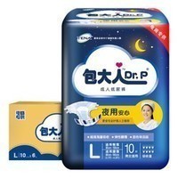 Dr.P 包大人 成人夜用纸尿裤 L号 60片（腰围：90cm-140cm）