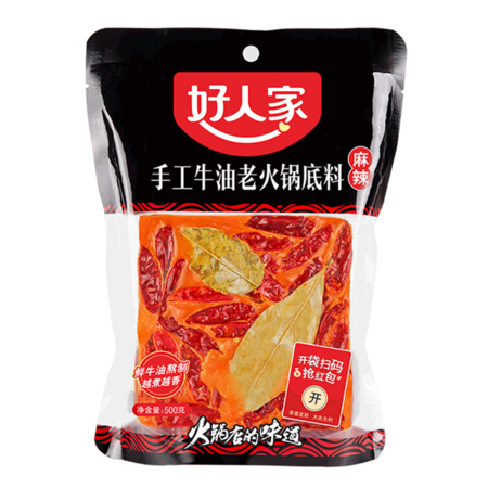好人家 手工牛油火锅底料 500g