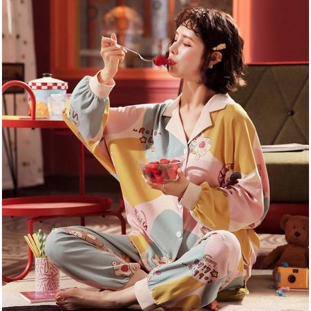 Miiow 猫人 MR69513 情侣全棉家居服