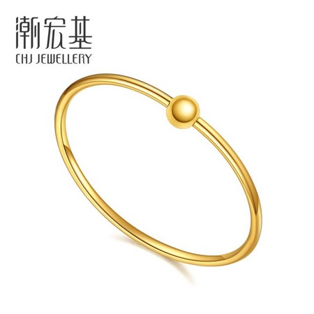 CHJ 潮宏基 SDG30003343 小蛮腰黄金手镯 12.55g