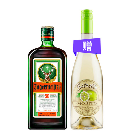 99大促、88VIP：Jagerneister 野格 网红力娇酒 700ml+莫吉托果味甜白 750ml