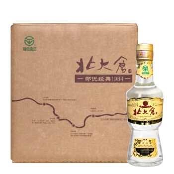京东PLUS会员： 北大仓 优经典1984 酱香型白酒 50度 200ml*6瓶 *2件