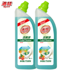 洛娃 有机酸洁厕灵 马桶清洁剂750ml*2 12.9元包邮