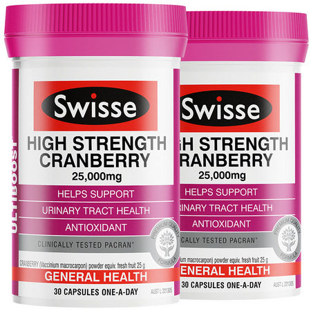 88VIP：Swisse 斯维诗 高浓度蔓越莓精华胶囊 30粒*2瓶
