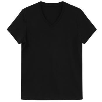 名创优品（MINISO）天然有机棉男士T恤 黑色 L *3件 +凑单品