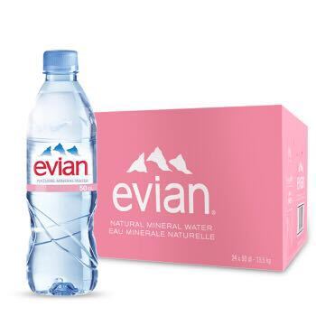 聚划算百亿补贴：Evian 依云 天然矿泉水 500ml*24瓶