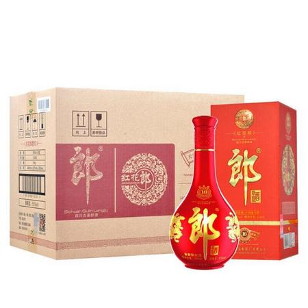 移动专享：LANGJIU 郎酒 红花郎十 陈酿53度 酱香型 558ml*6瓶装
