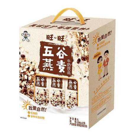 Want Want 旺旺 五谷燕麦牛奶 250ml*12包 *6件
