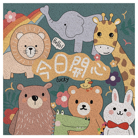 锦凡 卡通地毯门垫 45*75cm