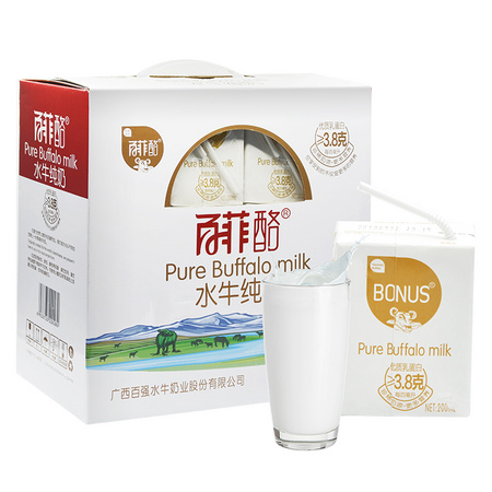 88VIP：百菲酪 水牛纯奶 200ml*12/箱 *3件
