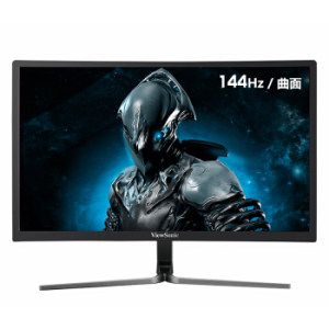 历史低价： ViewSonic 优派 VX2458-C-mhd 23.6英寸VA曲面电竞显示器（144Hz、FreeSync）
