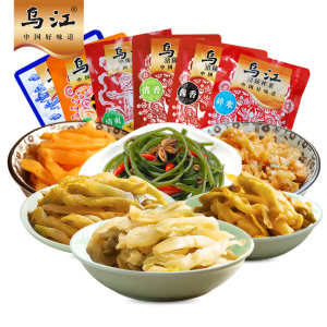 乌江 涪陵榨菜组合 6口味18袋 共1340g