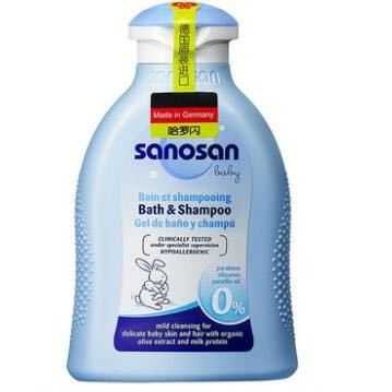 聚划算百亿补贴：sanosan 哈罗闪 婴儿二合一洗发沐浴露 200ml