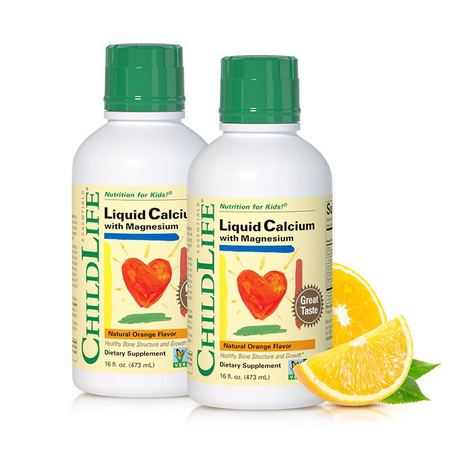 99大促：CHILDLIFE 童年时光 儿童钙镁锌 474ml 2瓶 香橙口味