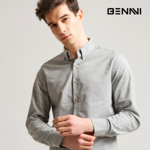 良品臻选店铺 本米 男100支高支纯棉修身衬衣