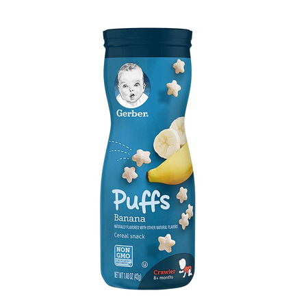 限新客、88VIP：Gerber 嘉宝 星星泡芙香蕉味三段 42g/罐 *3件