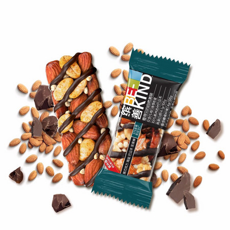 BE-KIND 巴旦木坚果棒 黑巧克力海盐味 20g*8支