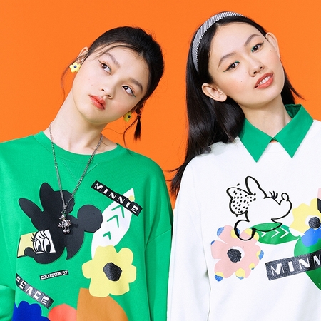 PEACEBIRD 太平鸟 ✖️ 米妮联名系列 女士长袖T恤 AYBFB2A0801
