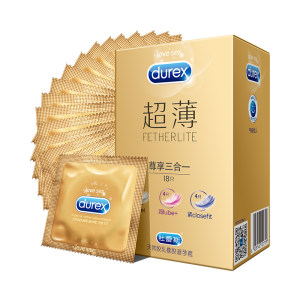 天猫超市 杜蕾斯 尊享三合一 超薄避孕套 18只