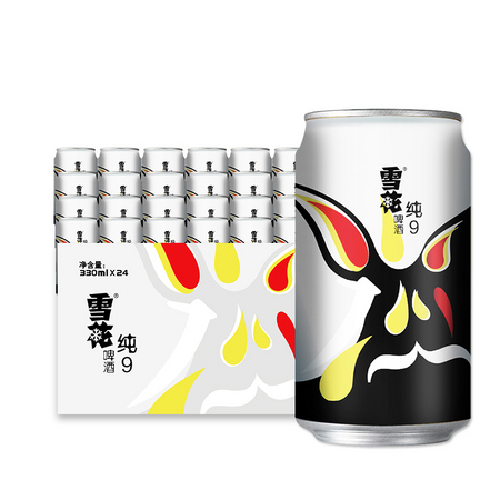SNOWBEER 雪花 啤酒纯9 9度 330ml*24听