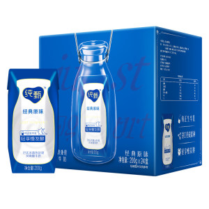 蒙牛 纯甄 原味常温酸奶 200g*16盒/箱 拍3箱118.5元包邮