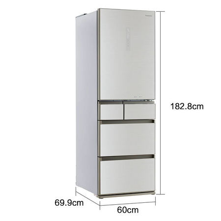 Panasonic 松下 NR-E450PX-NH 435升 多门冰箱