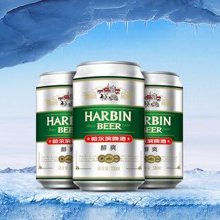 临期品： HARBIN 哈尔滨啤酒 醇爽330ml*12罐