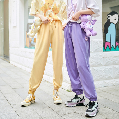 LEDIN 乐町 CWGBB2305 女士抽绳系带卫裤