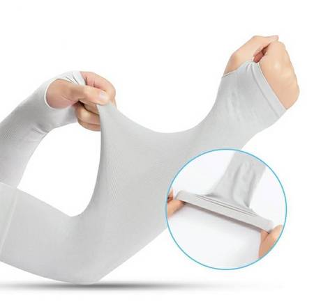 帛皇 韩国 防晒 冰丝套袖 薄款 夏天 冰袖3双装