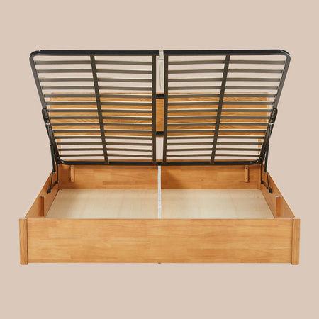 8H Tree JM9 简约全实木床系列 原木色 1.5m床