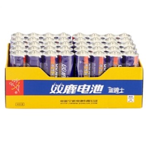 百亿补贴： sonluk 双鹿 5号/7号碳性电池 40粒