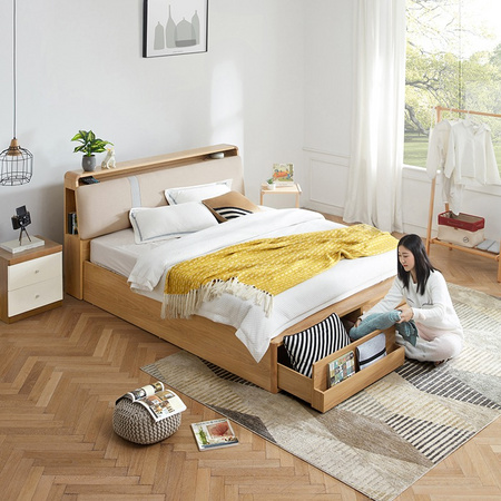 KUKa 顾家家居 PTDK323B 北欧风格储物床 1.8m