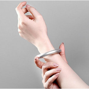 中国白银集团 999千足银 女士磨砂纯银手镯