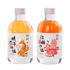 果酒类目第一 初时 纯果发酵 低度微醺水果酒 225ml*2瓶 69.9元包邮